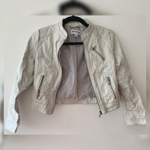 Cropped jacket in Silver